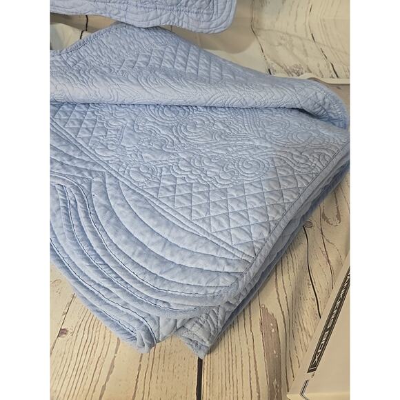 2 Piece Quilted Bedspread Twin Size Ultra Soft Embossed